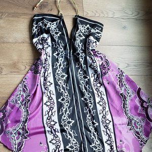 CLASSIQUE  Sexy Silk Short Women Dress